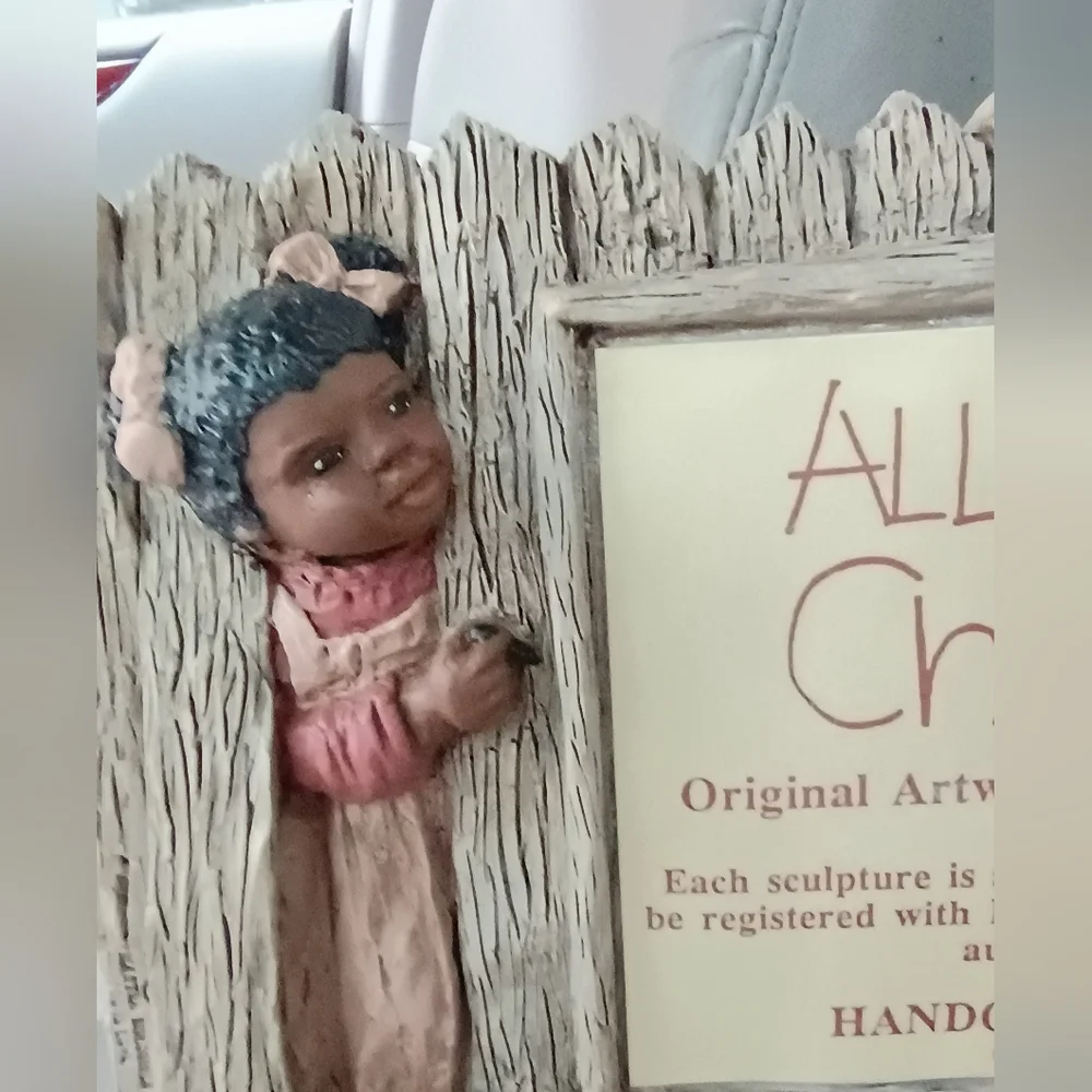 All God's Children Display Sign Girl by Garden Gate Martha Holcombe 1988 #93